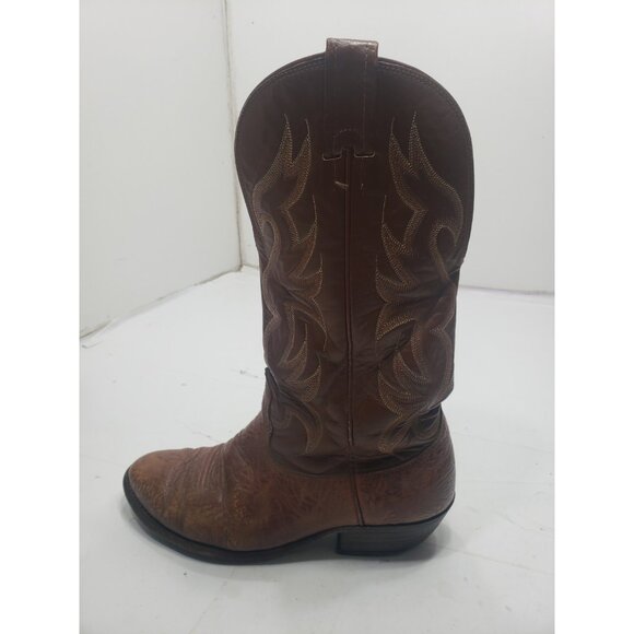 Nocona 6525 Vintage Bullhide Leather Embroidered Accents Cowboy Boots Size 8EE main image 15